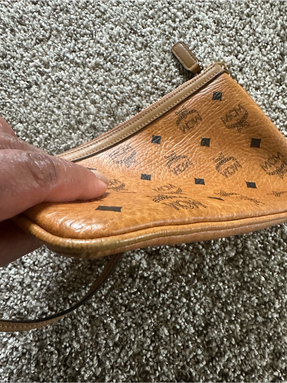 MCM Cognac Visetos Clutch Pouch; Preloved condition; Open to offers! - Picture 9 of 10